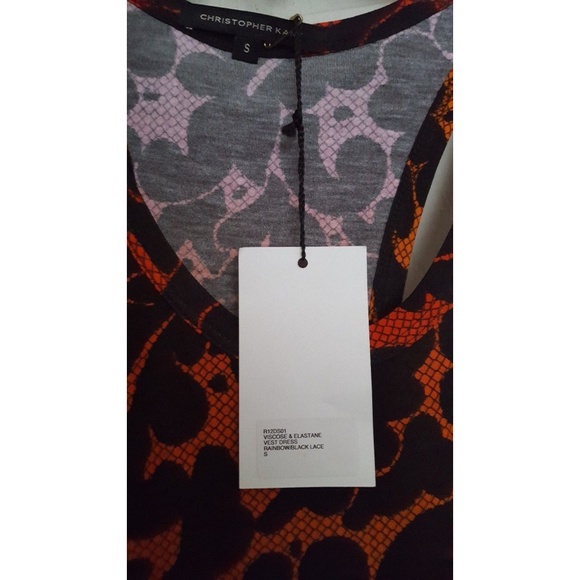 Christopher Kane Rainbow Racer Back Dress - Picture 6 of 7